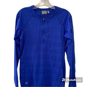 Athleta Cobalt Blue Half Zip Pullover Size Medium